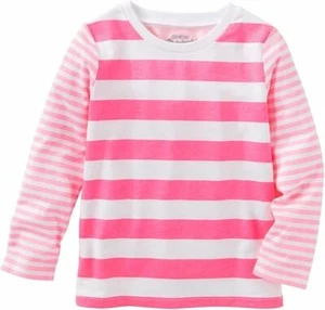 OshKosh B'Gosh Kid Girls' Pink Striped Tee Size 12,14 - Picture 1 of 1