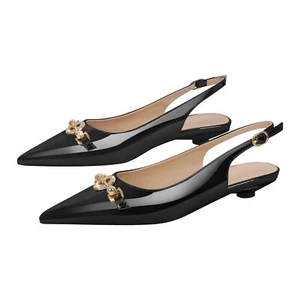 Zapatos de salón con hebilla de tacón de gatito con puntera puntiaguda para mujer - Imagen 1 de 25