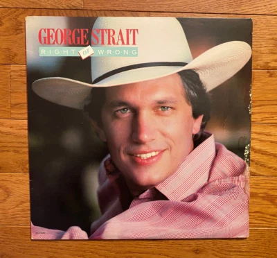 George Strait - Right Or Wrong LP MCA Records 1983 Pressing  VG+ - Image 1 of 4