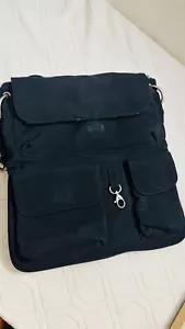 Ship from USA Hobo International Black Nylon Crossbody Bag Purse Multiple Pocket - Picture 1 of 5