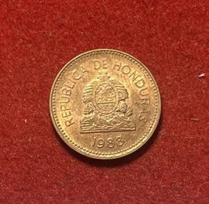 Honduras 1988 Centavo Copper Plated Steel Coin KM#77b T5427 - Picture 1 of 2