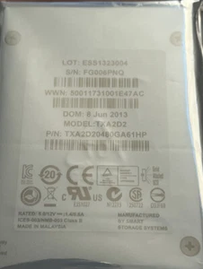 HPE 3PAR Smart Storage Systems Optimus TXA2D20480GA61HP 480GB SAS 6Gb/s 2.5" SFF - Picture 1 of 1