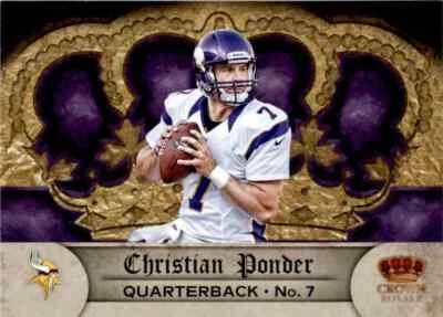 2012 Panini Crown Royale Christian Ponder Minnesota Vikings #91 - Image 1 of 2