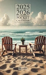 Pocket Calendar 2025-2026 for Purse Small 2-Year Monthly planner - Picture 1 of 2