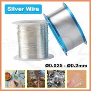 High Purity Silver Wire Ag99.99% Electrochemical Conductive Metal Wire 0.025-2mm - Picture 1 of 12