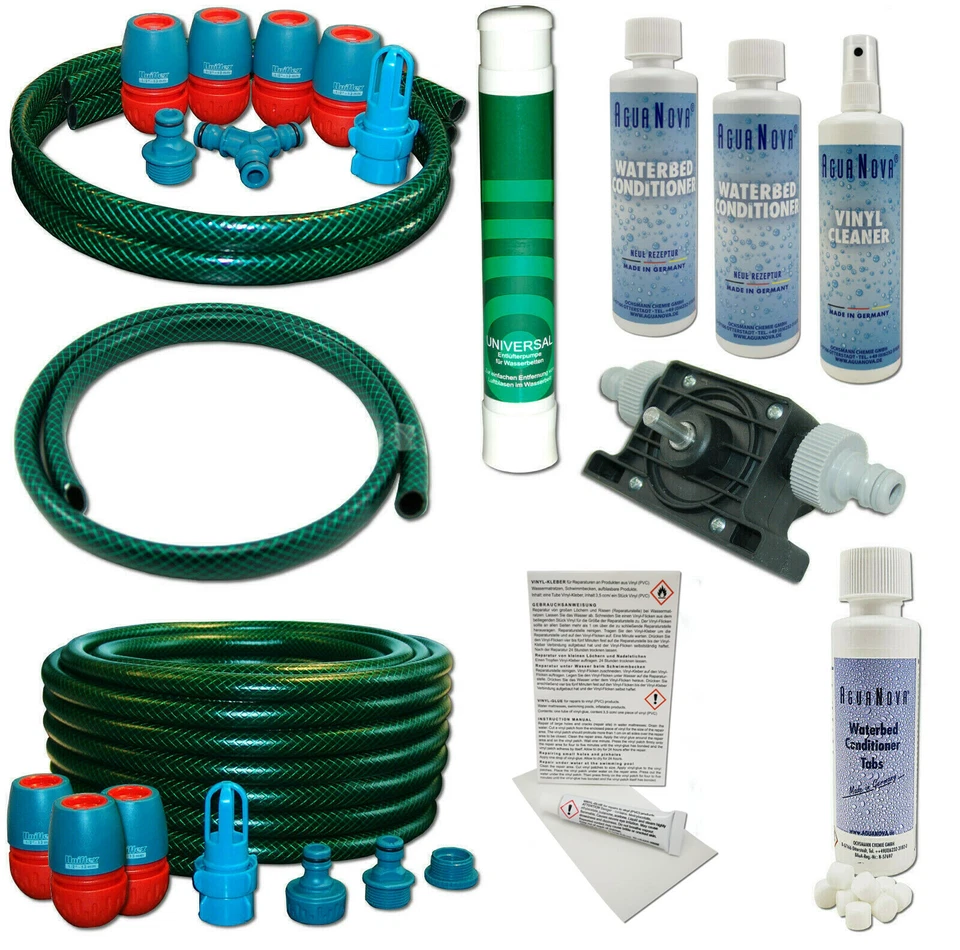 Service Set Wasserbetten Befüllset Entleerungsset Dual Mono Pflegeprodukte Pumpe - Bild 1 von 2