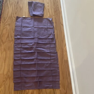 10 Pottery Barn Place Mats & 3 Dinner Napkins Heather Hemstitch - Image 1 of 4