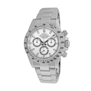 ROLEX Stainless Steel 40mm Daytona Cosmograph White 116520 Box Warranty MINTY - Picture 1 of 6