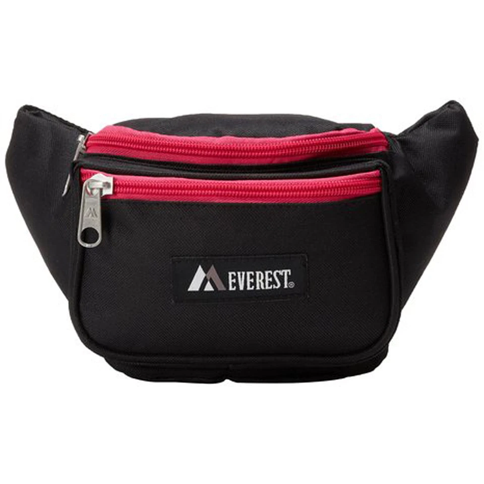 Pacote de cintura Everest Signature - Padrão - Preto/rosa urze - Imagem 1 de 1