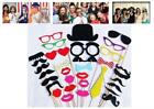 58 ITEMS Wedding Party Photo Booth Props Moustache, Lips, Hat on a Stick