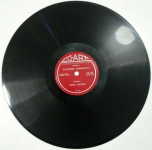 John Crown: Fantasie Impromptu, Walzer in D-Wohnung, Präludium in A 10" 78 1/min O-Art - Bild 1 von 2