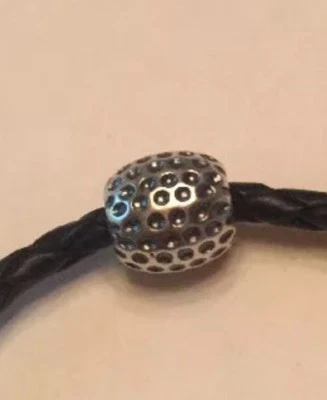 Cuentas de pelota de golf de plata esterlina S925 para todas las pulseras de diseño Foto 1 de 4