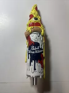 NEW PABST BLUE RIBBON MELTING PIZZA ARTIST SERIES HAND PAINTED TAP HANDLE PBR - Picture 1 of 8