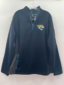 NFL Jacksonville Jaguars Men’s 1/4 Zip Pullover Embroidered Back Size L NWT - Picture 1 of 12