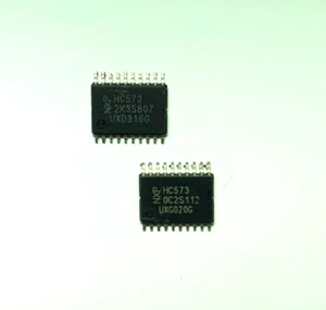 74HC573PW Octal D type Transparent Latch TSSOP-20 Genuine NXP part tested x2 pcs - Picture 1 of 1