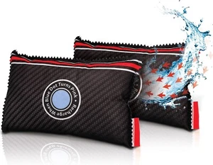 Car Dehumidifier Bag 2 pack | Absorbs Moisture, Damp, & Condensation on & Car | - Picture 1 of 4