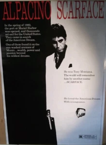 AL PACINO SCARFACE MOVIE POSTER 🌏 Tony Montana 🌏 2002 Scorpio Posters #757 - Picture 1 of 4