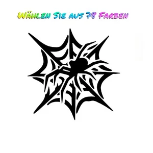 1 x Auto Aufkleber Spinne Netz Decal spider sticker tuning spinnennetz bis 11cm - Bild 1 von 4