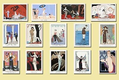 George Barbier Art Deco Fashion Prints Wall Art 1920s Illustrations French Art • 3.51£