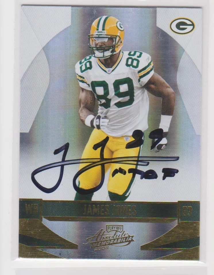 JAMES JONES GREEN  BAY PACKERS SAN JOSE STATE AUTOGRAPHED CARD - Image 1 of 1