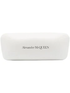 New Alexander McQueen White Sunglasses / Eyeglasses Case With Box & Cloth - Picture 1 of 1