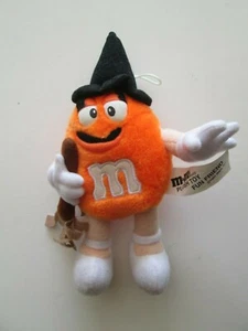 Peluche strega Halloween amico divertente M&M. Arancione 1997 Mars 7". Nuovo, 1 proprietario. - Foto 1 di 3