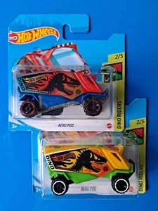 Lot x 2 Aero Pod 26 🔥 1:64 Hot wheels 2021 Dino riders dinosaures T rex en3 - Imagen 1 de 5