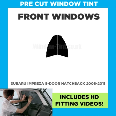 Pre Cut Window Tint For Subaru Impreza 5-Door Hatch 2008-2011 - Front Windows - Image 1 of 4