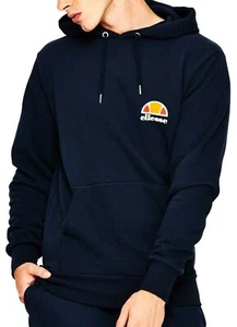 Sudadera con capucha deportiva informal con capucha azul marino ellesse para hombre - Imagen 1 de 2
