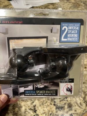 Atlantic 2 Universal Speaker Mounting Brackets Tilt Swivel Wall Ceiling New  - Image 1 of 4