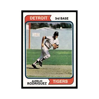 1974 Topps Baseball Card Aurelio Rodriguez Tigers #72 - Image 1 of 3