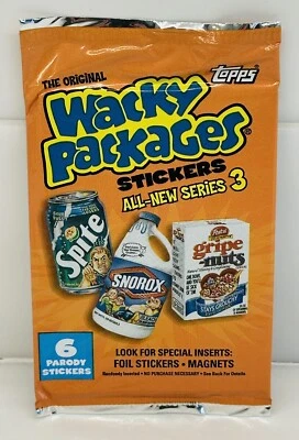 2006 Topps Wacky Packages Series 3 Trading Stickers Foil Card Pack *NEW* Sealed - Image 1 of 2