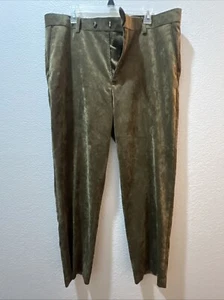 Pantalones Alan River Marrón Hombre W38X30L Pana Frente Plano Pierna Recta Informales - Imagen 1 de 10