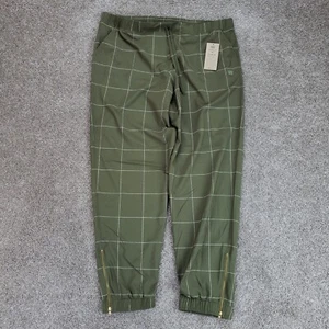 Pantaloni Albion donna XXL verde salvia finestra Jetsetters pantaloni jogger nuovi - Foto 1 di 15