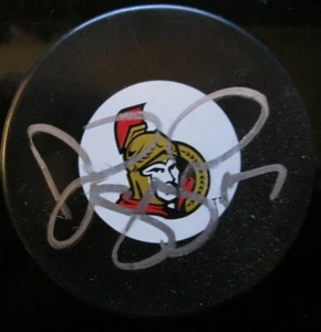 DAVID LEGWAND SIGNED OTTAWA SENATORS HOCKEY PUCK w/ COA - Picture 1 of 1