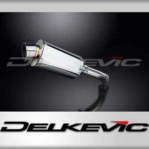 BMW K1200R 2005-2009 Delkevic Slip On 9" Oval Stainless Exhaust Muffler Kit - Picture 1 of 4