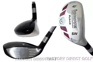 Nuevo Híbrido Hecho Senior Graphite Taylor Fit SW IronWood 43° Club de Golf Cuña de Arena - Imagen 1 de 1