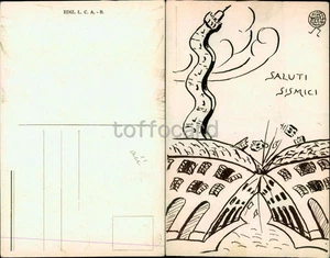 BOLOGNA CITTA'-SALUTI SISMICI-TERREMOTO DEL 1929-D18-67 - Picture 1 of 1