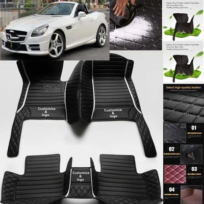 For Mercedes Benz SLK Car Floor Mats Handmade Liners Anti-Slip Carpets Foto 1 de 4