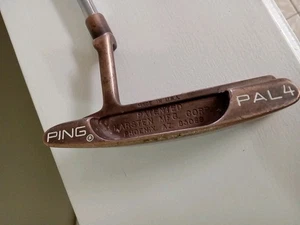 Ping Pal 4 Beryllium Copper Putter Karsten 85068 RH Steel 35.5"  NEW GRIP - Picture 1 of 10