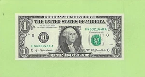 1977 ..UNCIRC $1 H 4632 1460 A .... 1977 $1 H-A NICE NOTE FRN - Picture 1 of 2