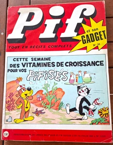 BANDE DESSINEE PIF GADGET N°61 AVRIL 1970 SANS GADGET JEU NON FAIT LOUP NOIR - Picture 1 of 5
