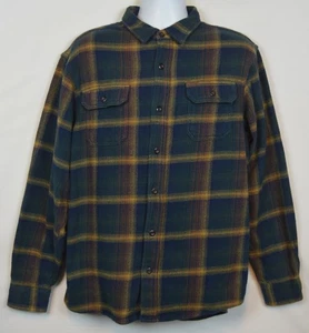 Camisa Chaqueta Chaqueta Orvis Para Hombre L Manga Larga Abotonada Multicolor Franela Cuadros - Imagen 1 de 13