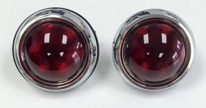 Luces traseras, lente de vidrio, par, Hot Rat Rod, estilo 1950 - Imagen 1 de 2