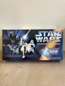 1995 VINTAGE STAR WARS THE INTERACTIVE VIDEO BOARD VHS GAME PARKER HASBRO - Picture 1 of 2