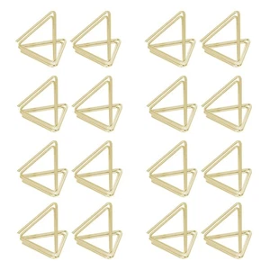 25Pcs Double Triangle Memo Clips Photo Clips Business Cards Clamps Photo Holders - Picture 1 of 12