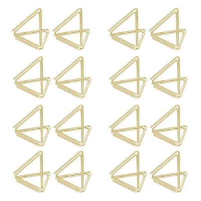 25Pcs Double Triangle Memo Clips Photo Clips Business Cards Clamps Photo Holders - Image 1 of 4
