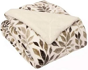 Life Comfort Ultimate Kunstfell - Blumenmuster hellbraun - 60"x 70" - 1544480 - Bild 1 von 9