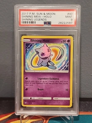 Shining Mew 40/73 Psa 9 Pokemon Card Shining Legends - Image 1 of 4
