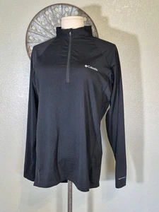 Columbia Maglione Donna Manica Lunga Omni-Heat 1/4 Zip Tg XL Nero  - Foto 1 di 7